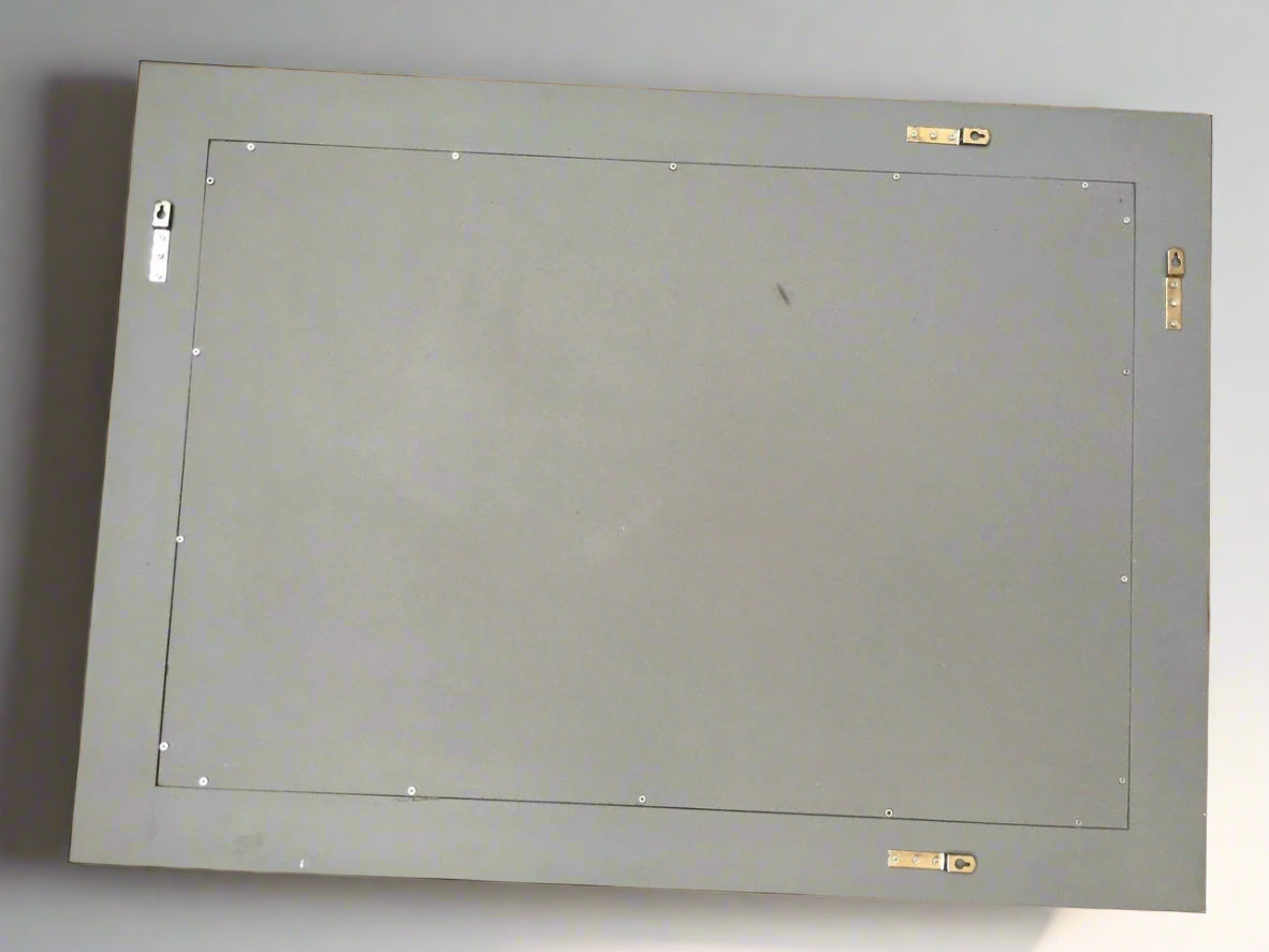 Mother of pearl inlay Grey Mirror Frame image 5