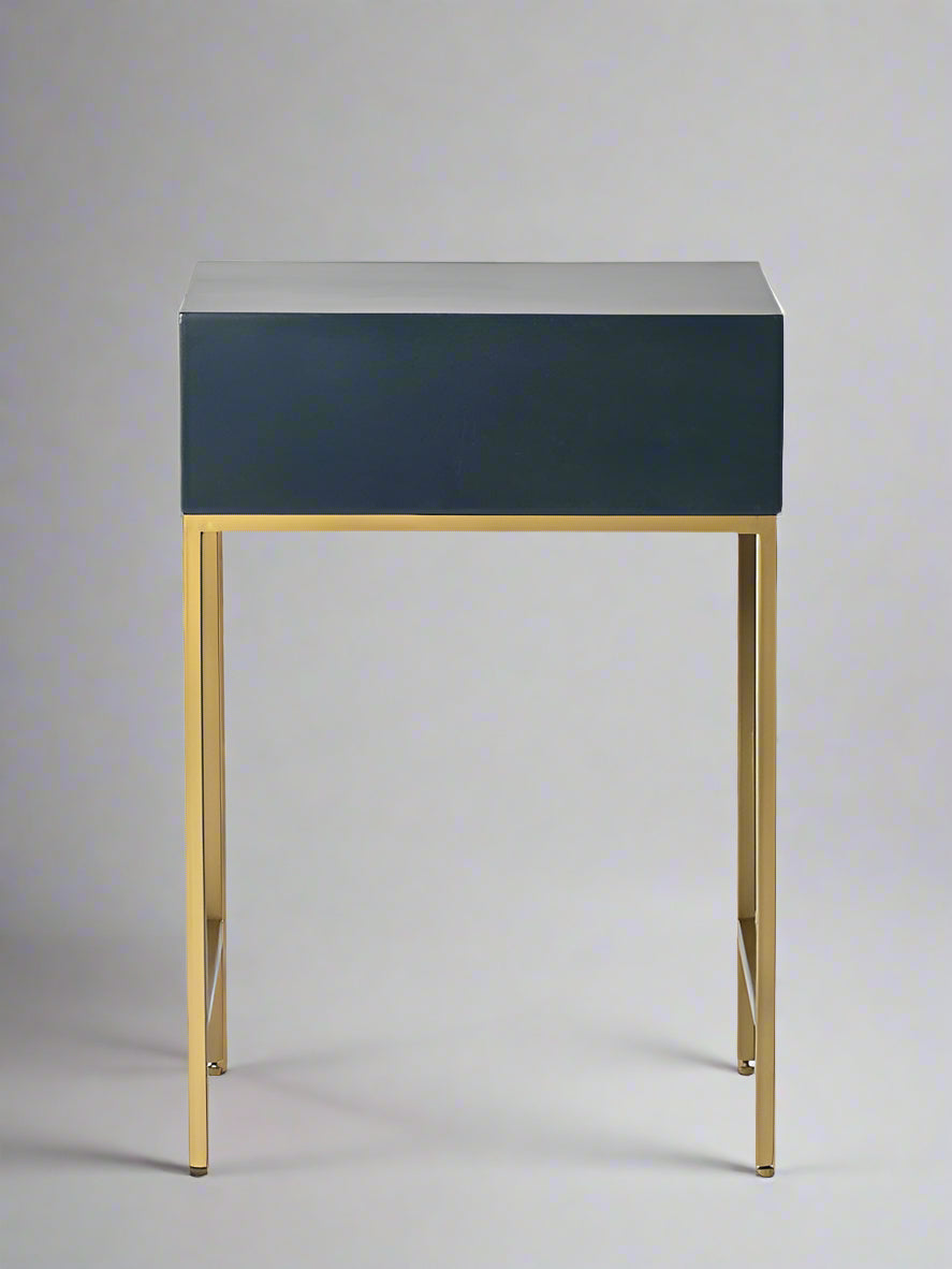 Heritage inlay one drawer bedside / nightstand / side table