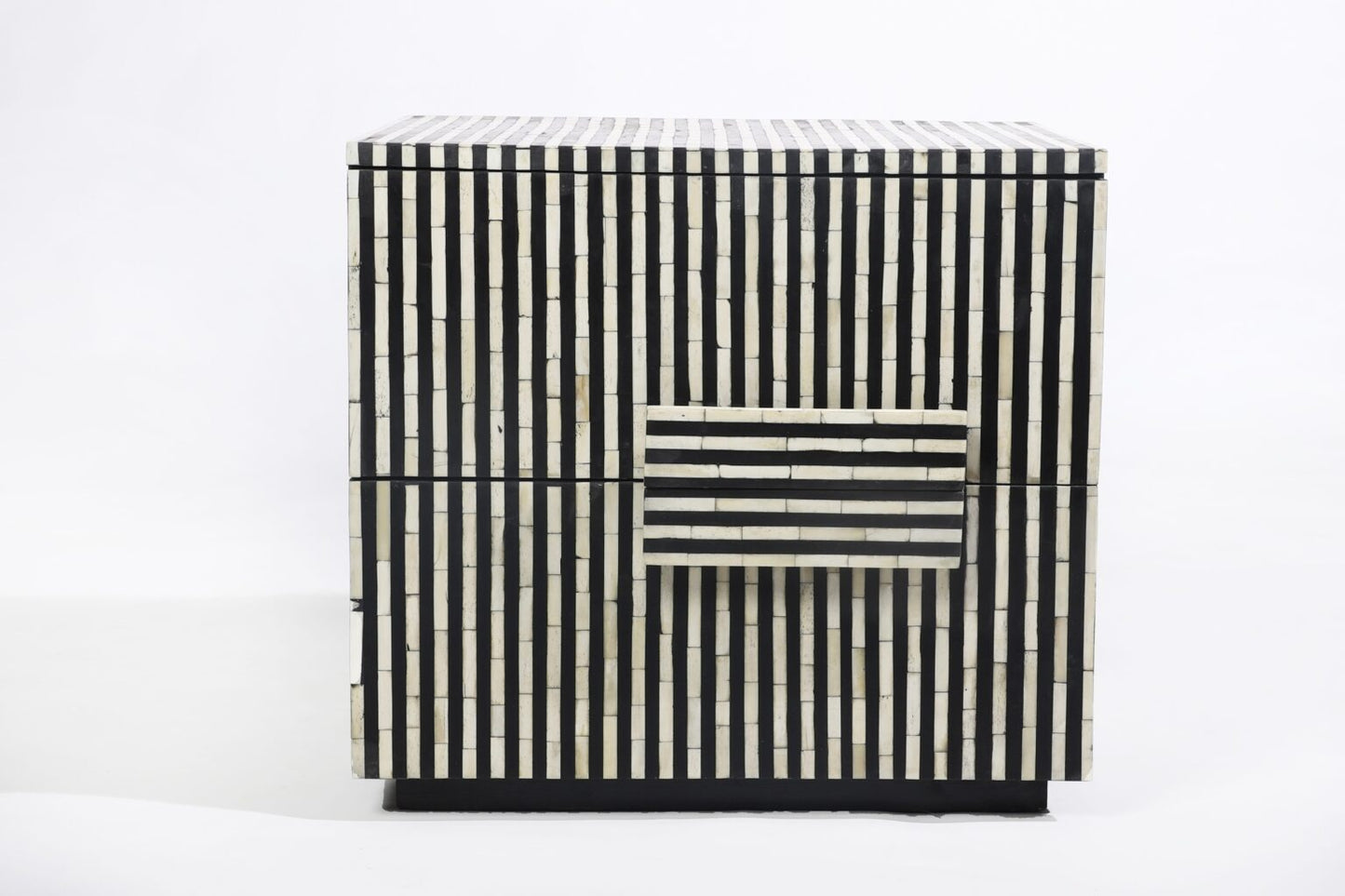 Midnight Mosaic Bone Inlay Cabinet