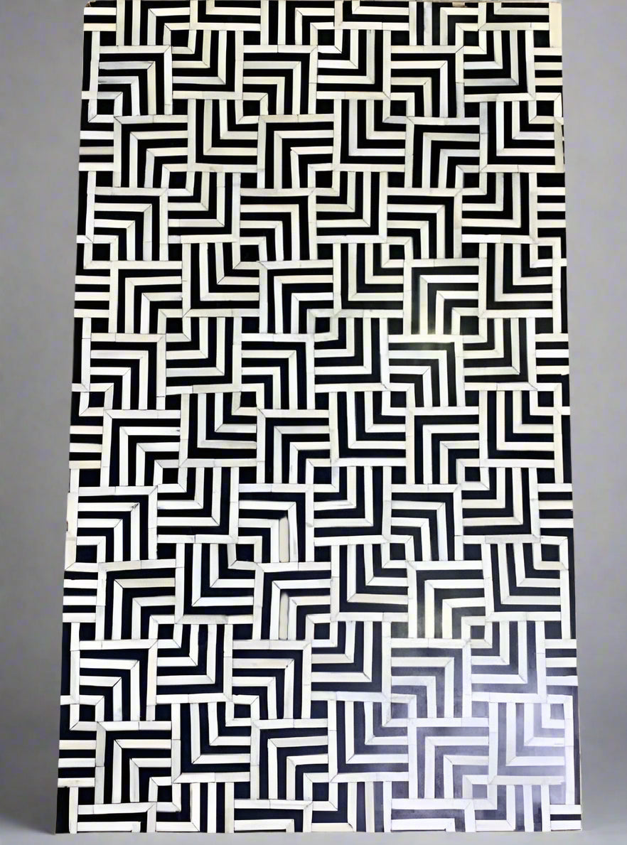 Heritage Inlay Geometric Maze Coffee Table