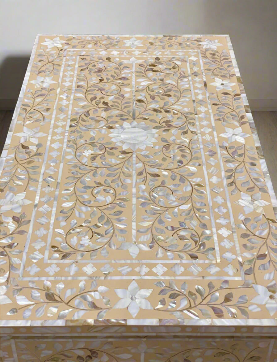 Mother of pearl inlay 3 Drawer Dresser/Chest