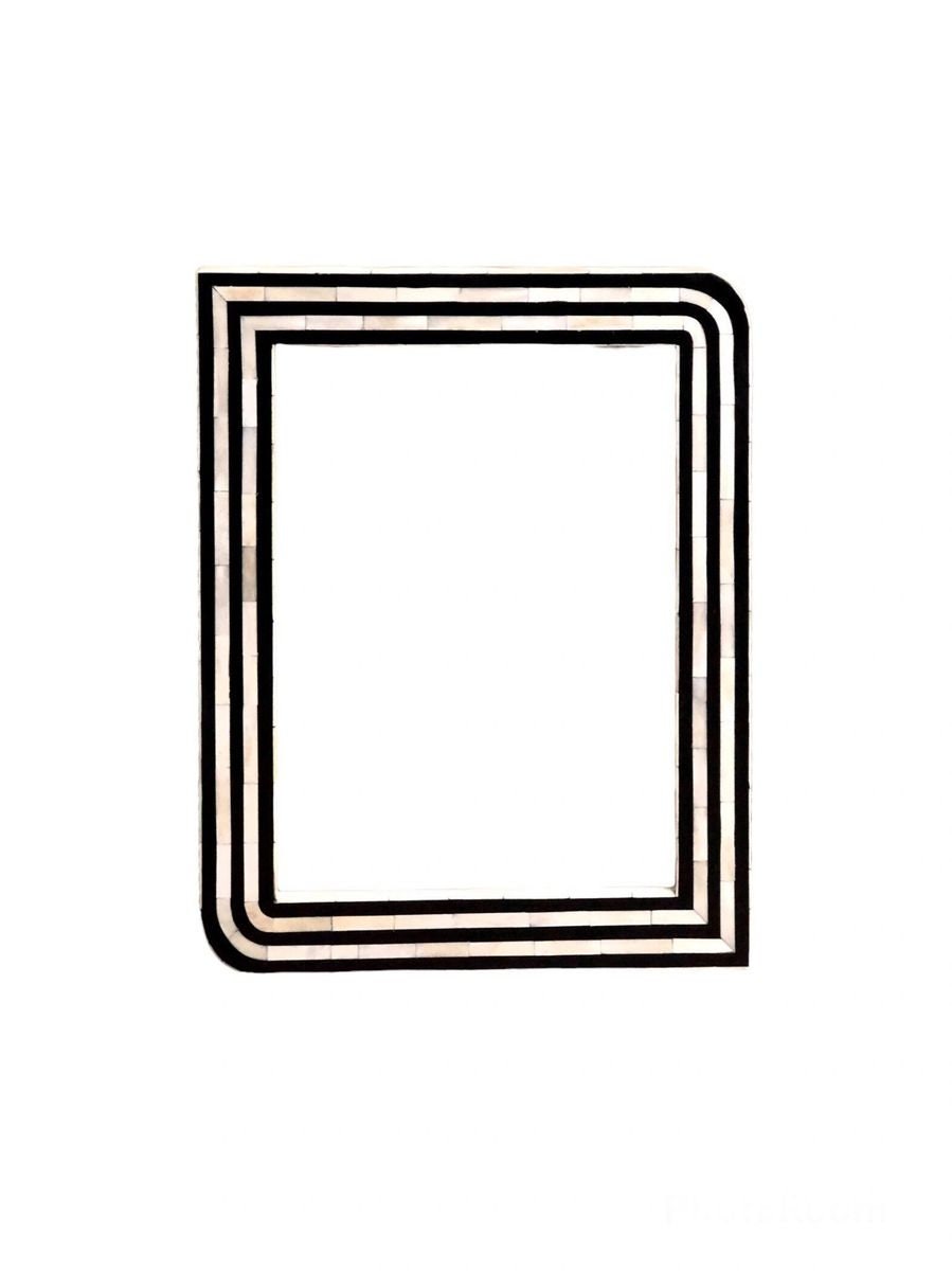 Heritage inlay wall mirror frame in pattern