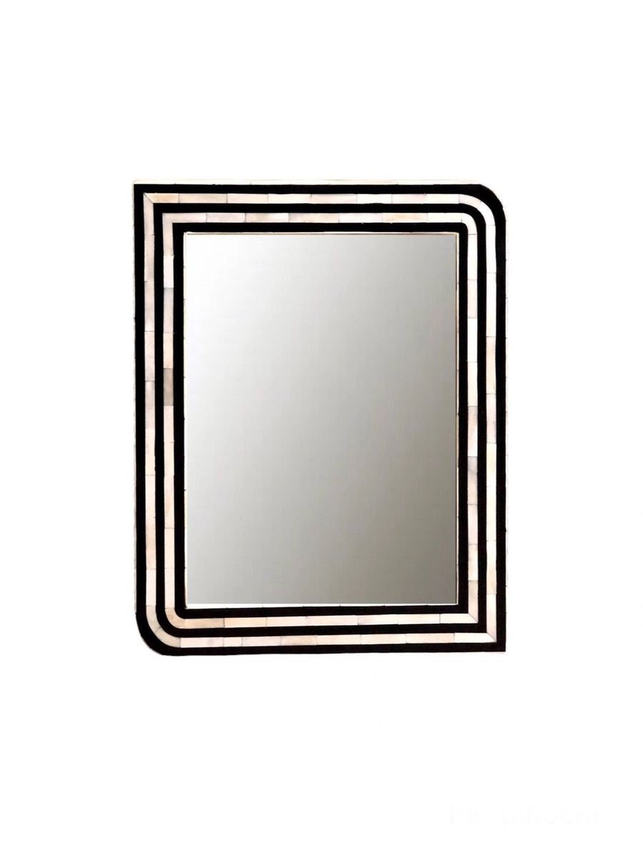 Heritage inlay wall mirror frame in pattern