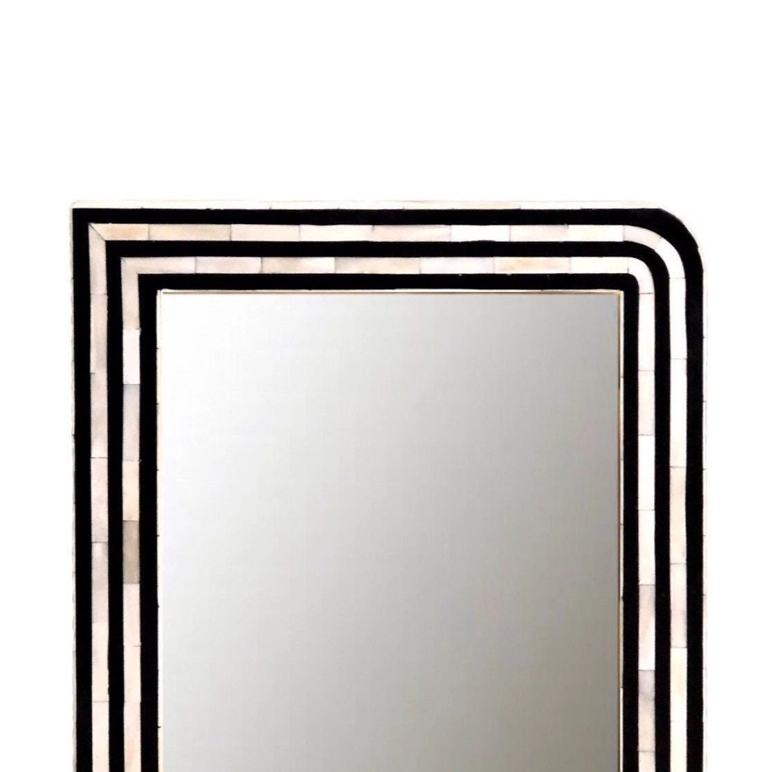 Heritage inlay wall mirror frame in pattern