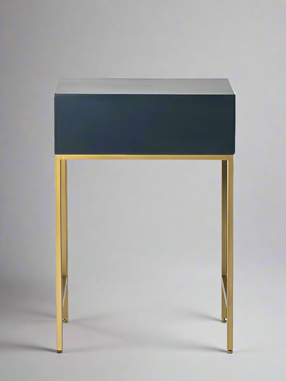 Heritage inlay one drawer bedside / nightstand / side table