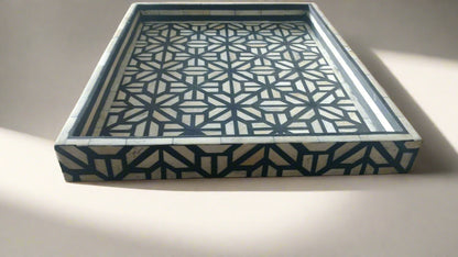 Heritage inlay Moroccan-Inspired Tray – Large