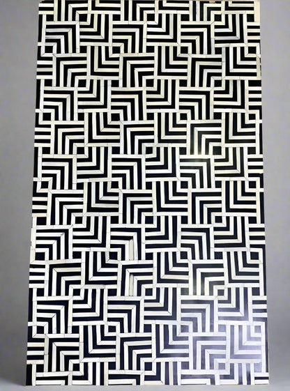 Heritage Inlay Geometric Maze Coffee Table