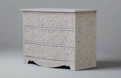 Mother Of Pearl French Style Chest - White Floral