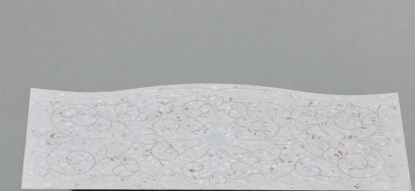 Mother Of Pearl French Style Chest - White Floral